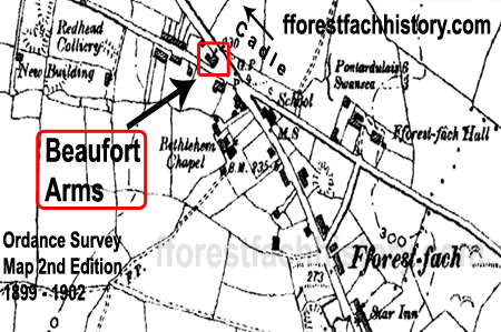 Beaufort Arms OS map 1899-1902