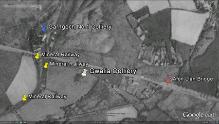 gwalia colliery google earth 1945