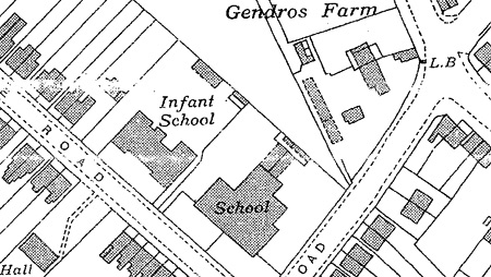 Gendros 1940 map